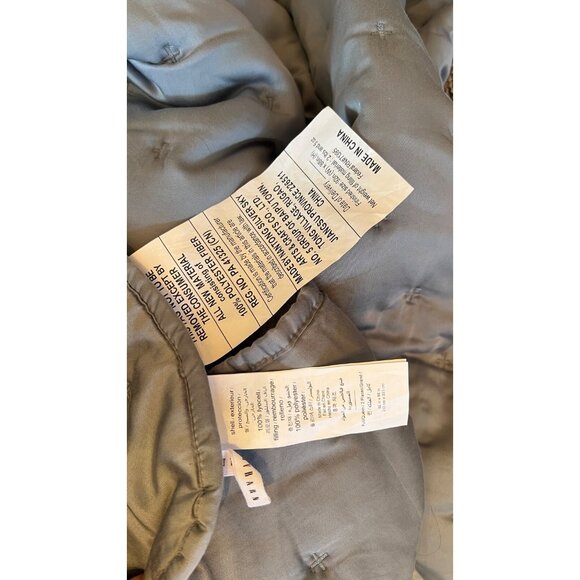 New Pottery Barn Tencel Lyocell QUEEN Comforter Quilt Riviera Blue & 2 Euro Sham - Picture 4 of 4